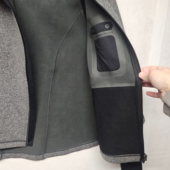 Sweaty Betty Hoodie Gray and Black Full Zip Stretch Activewear Training Lounge - Picture 6 of 7